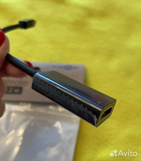 Переходник hdmi новый mini Display (M) hdmi (F)