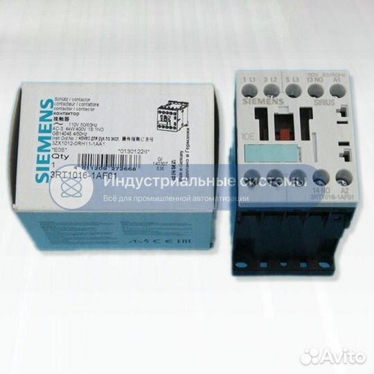 Контактор Siemens 3RT1016-1AF01