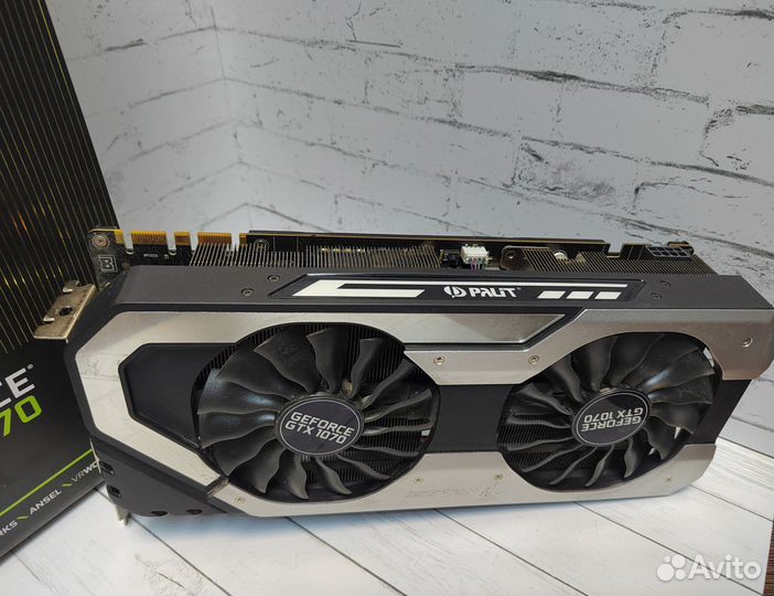 Игровая Видеокарта GTX 1070 8gb Palit Jetstream