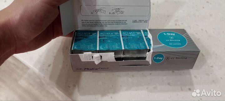 Однодневные линзы acuvue oasis -3. 75