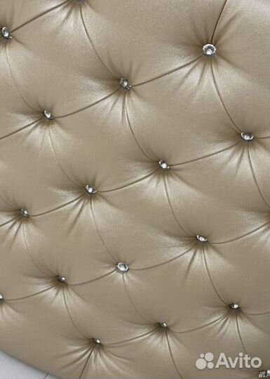 Мягкое изголовье для кровати каретная стяжка