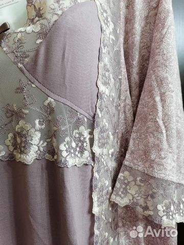 Пеньюар из вискозы с кружевом Cotpark Турция 48/50