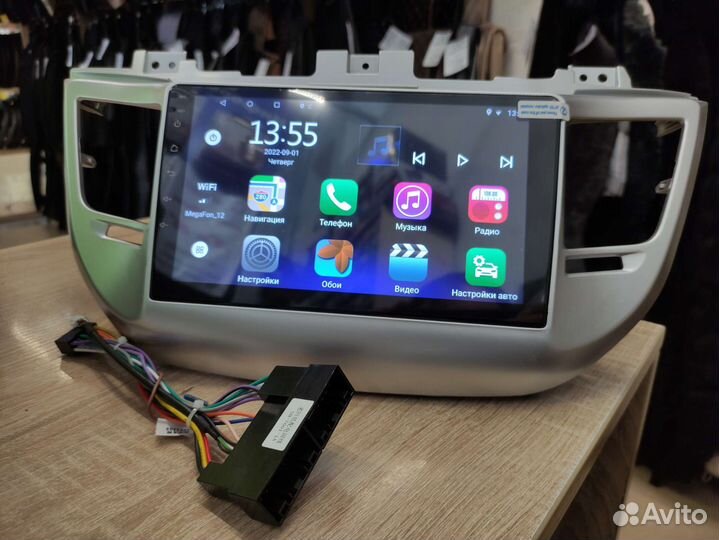 Магнитола для Tucson 2015-2019 Android GPS Wi Fi