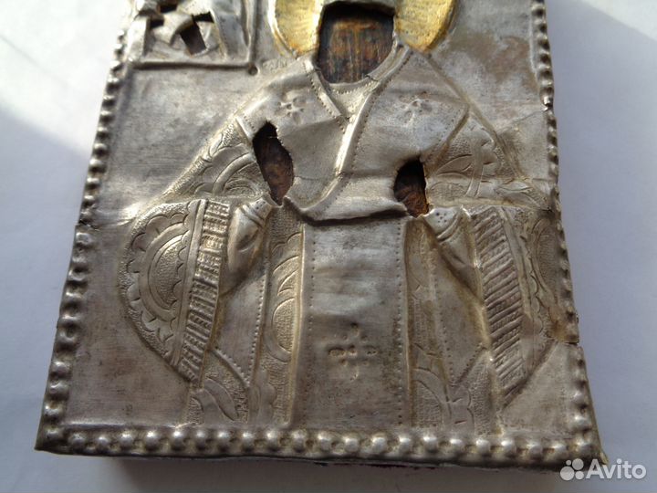 Икона св. Димитрий Ростовский оклад серебро 84 про
