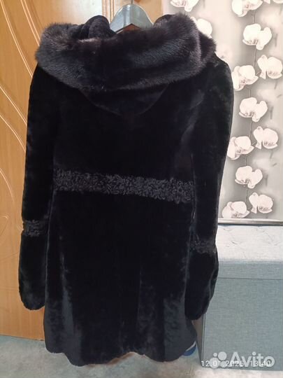Шуба мутоновая 46 48 бу