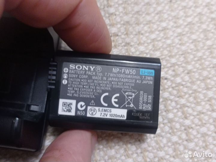 Блок зарядки sony bc-vw1 для фотоаппарата sony a33