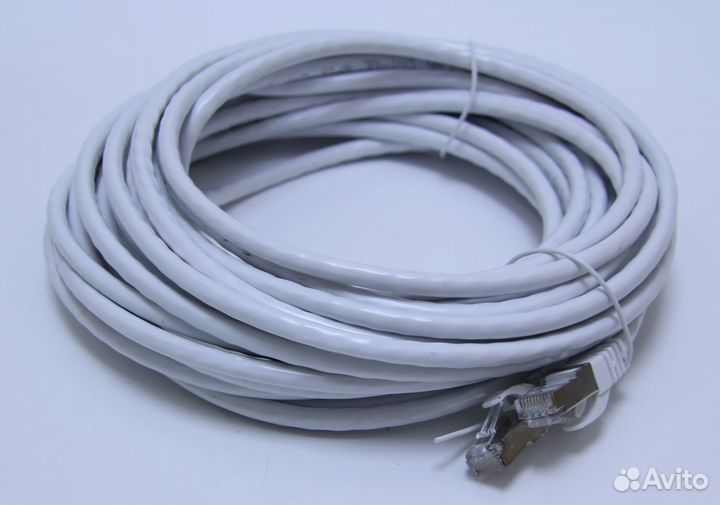 Патч-корд сетевой заводской 10 метров для асика