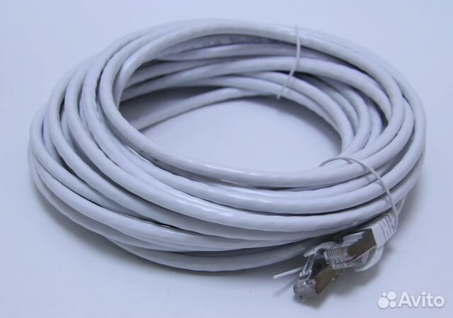 Патч-корд сетевой заводской 10 метров для асика