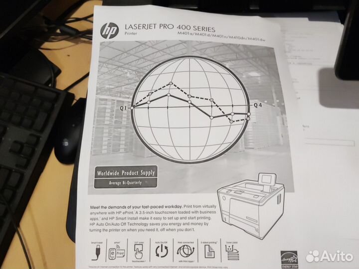 Принтер лазерный hp laserjet pro 400 M401dn