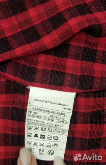 Рубашка дет. benetton, р. 140-146