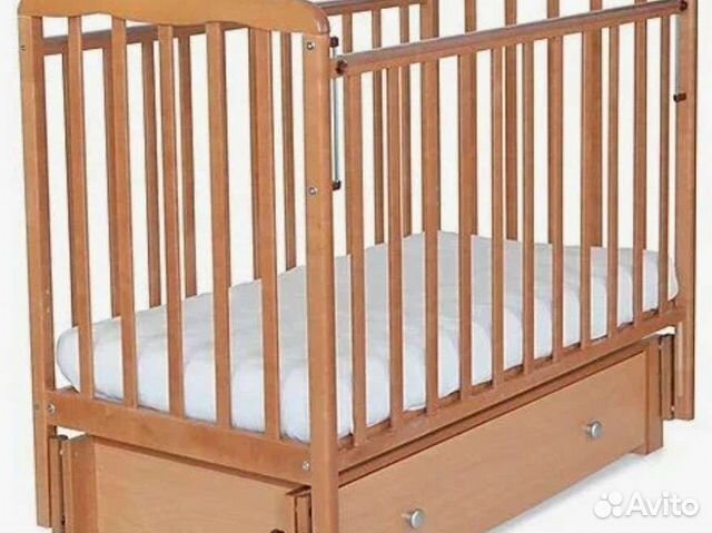 Кровать детская с продольным маятн. механизмом