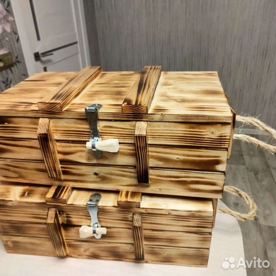 Ящик деревянный подарочный