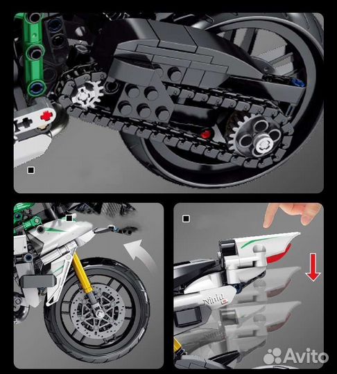 Конструктор Лего Техник Kawasaki Ninja (новый)