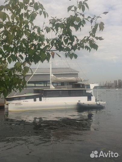 Яхта, катамаран, морской автономный дом, плавдом