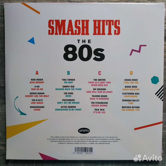 Smash Hits The 80s(сборник хитов 80х)
