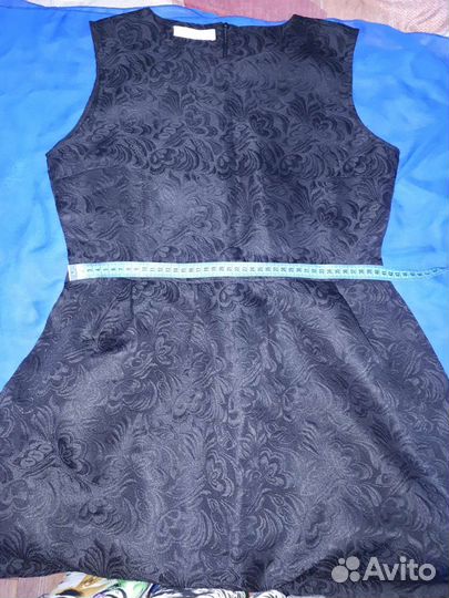 Платье женское черное, длина мини. Размер 48-50