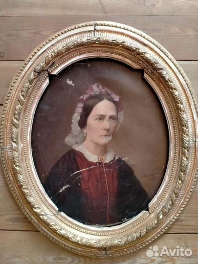 Картина старинная 19 век художник Павел Шильцов