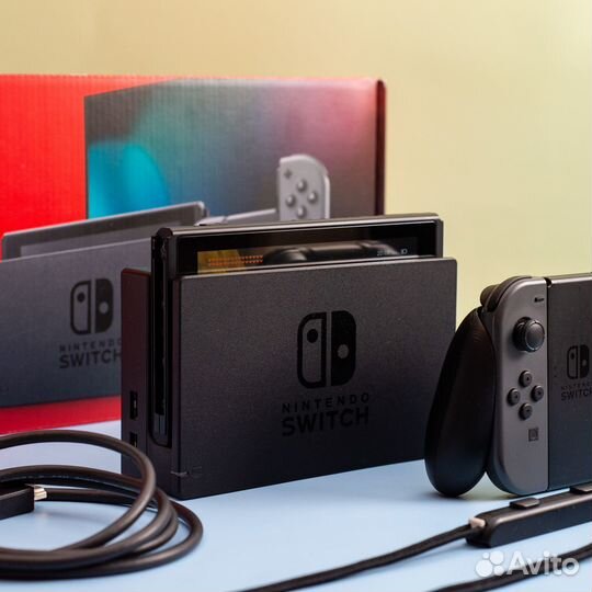 Nintendo Switch, rev. 2, прошитая, 128 гб