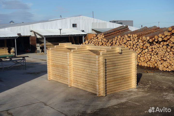 Сруб Бюджетной Бани 3.0х6.0м. из бревна