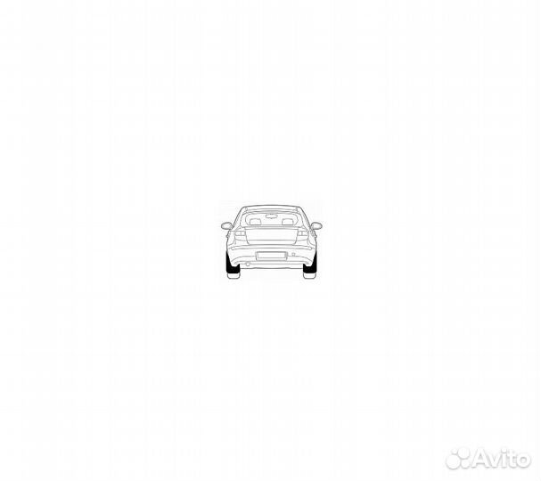 Брызговики Seintex для nissan tiida II задние 2015