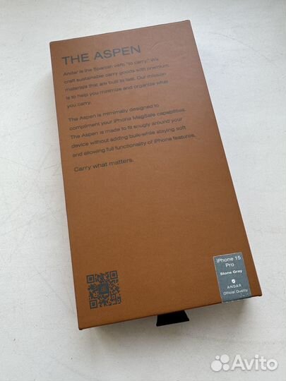 Чехол из натуральной кожи на iPhone 15 pro