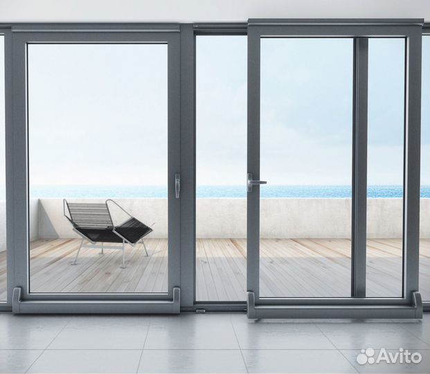 Алюминиевые раздвижные межкомнатные двер