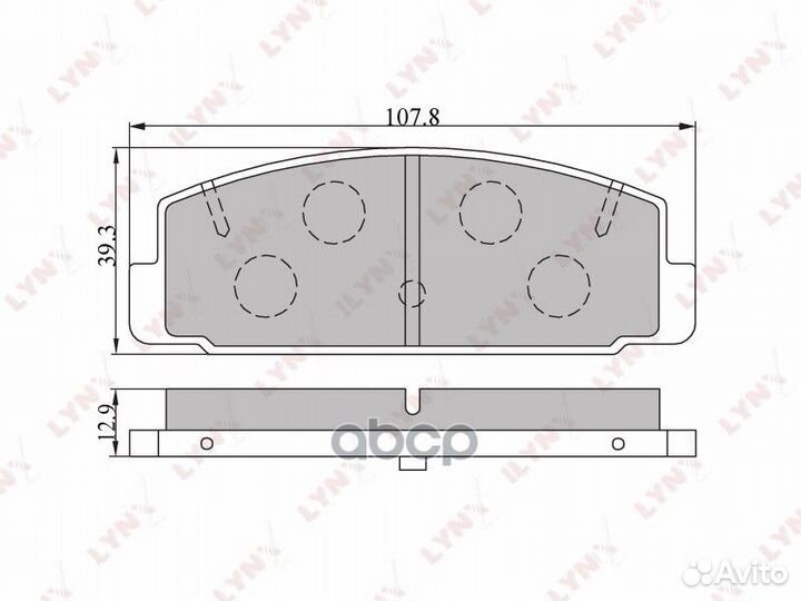 Колодки торм.задн.mazda 323 01-04/626 2.0 97-02