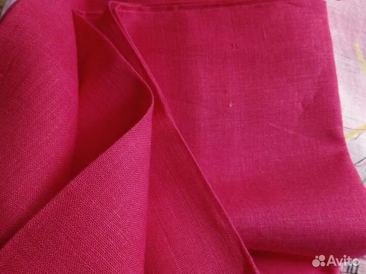 Отрез ткани Лён натуральный
