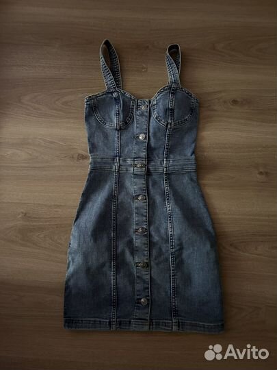 Джинсовое платье 40-42 размер