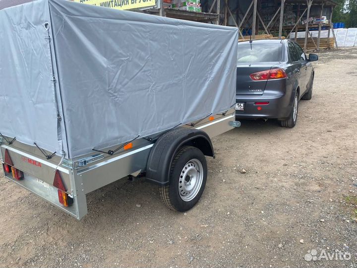Прицеп 00.002 легковой с тентом 108 см. Компактный