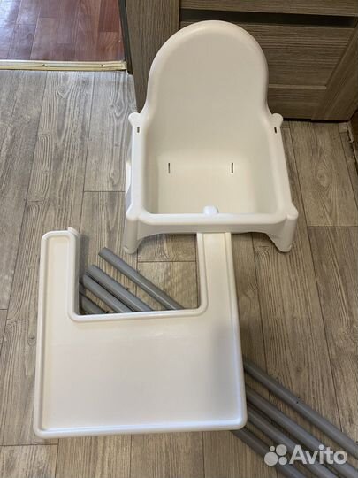 Стульчик для кормления икея с подножкой и чехлом