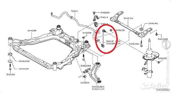 Стойка стабилизатора Nissan Qashqai X-Trail T31/T3