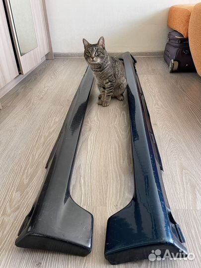 Пороги пластиковые Mazda 3 BK (седан/хетч)