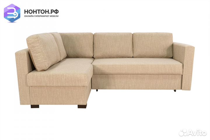 Диван угловой дельфин Джессика 2 бежевый