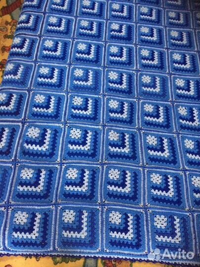 Плед вязаный