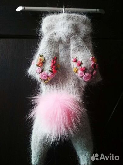 Вязаный комбинезон для собаки