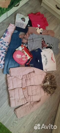 Вещи пакетом на девочку 122-134
