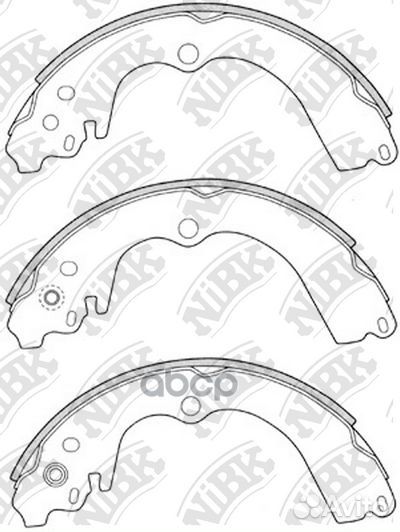 Колодки тормозные барабанные subaru forester 20