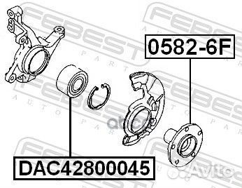 Подшипник ступ.mazda 323/626/xedos/KIA