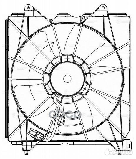 Вентилятор радиатора охлаждения honda accord 08