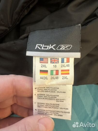 Пуховик женский reebok