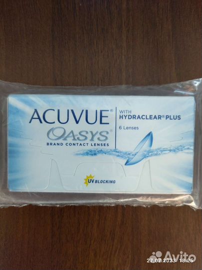 Линзы контактные acuvue