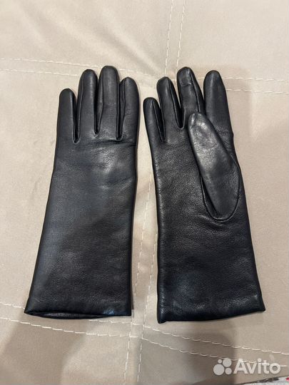 Перчатки женские кожаные