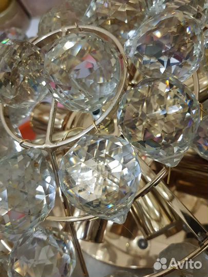Люстра хрустальная чехословакия