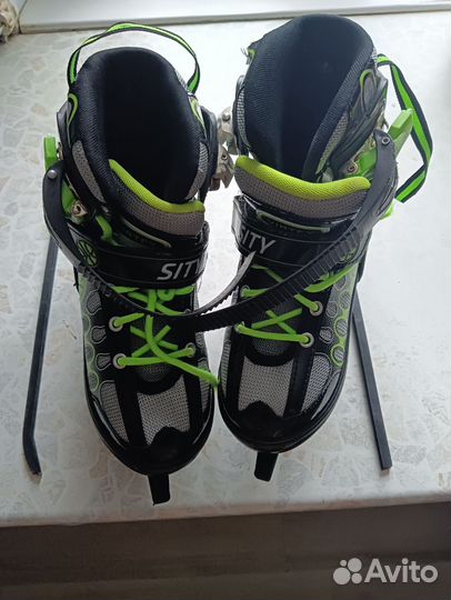 Роликовые коньки детские раздвижные размер 37-39