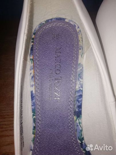 Туфли женские 39 размер натуральная кожа белые