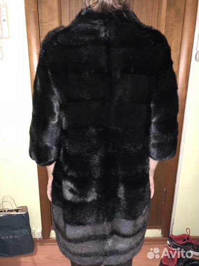 Шуба норковая поперечка