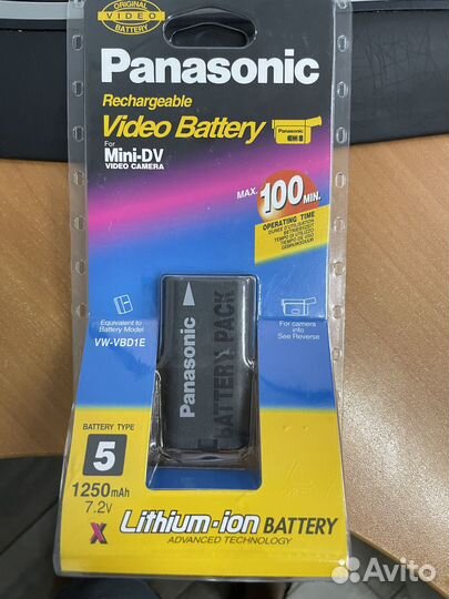 Аккумулятор для камер Panasonic HDC-DX1/DS1/DS5