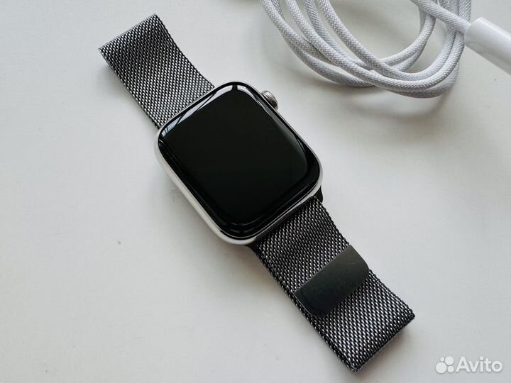 Apple Watch 9 45mm Stainless Steel Milanese 2024