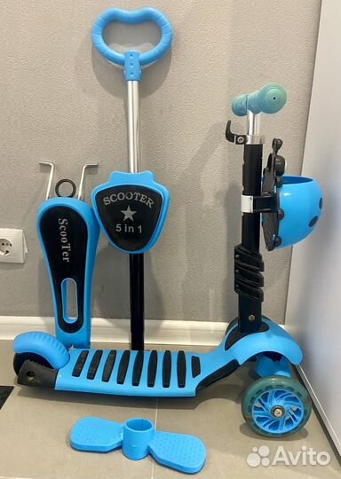 Самокат детский трехколесный 3 в 1